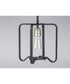 Foster 1-Light Farmhouse Mini-Pendant Light Gilded Iron