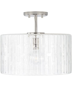 Emerson 1-Light Dual-Mount Semi-Flush/Pendant Mount In Polished Nickel