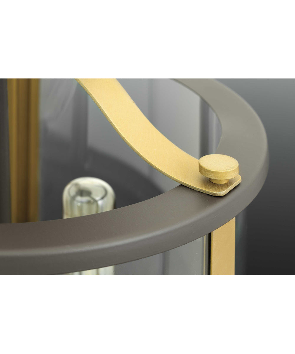 Squire 3-Light Semi-Flush Convertible Antique Bronze