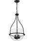 Amado 3-Light Pendant Matte Black
