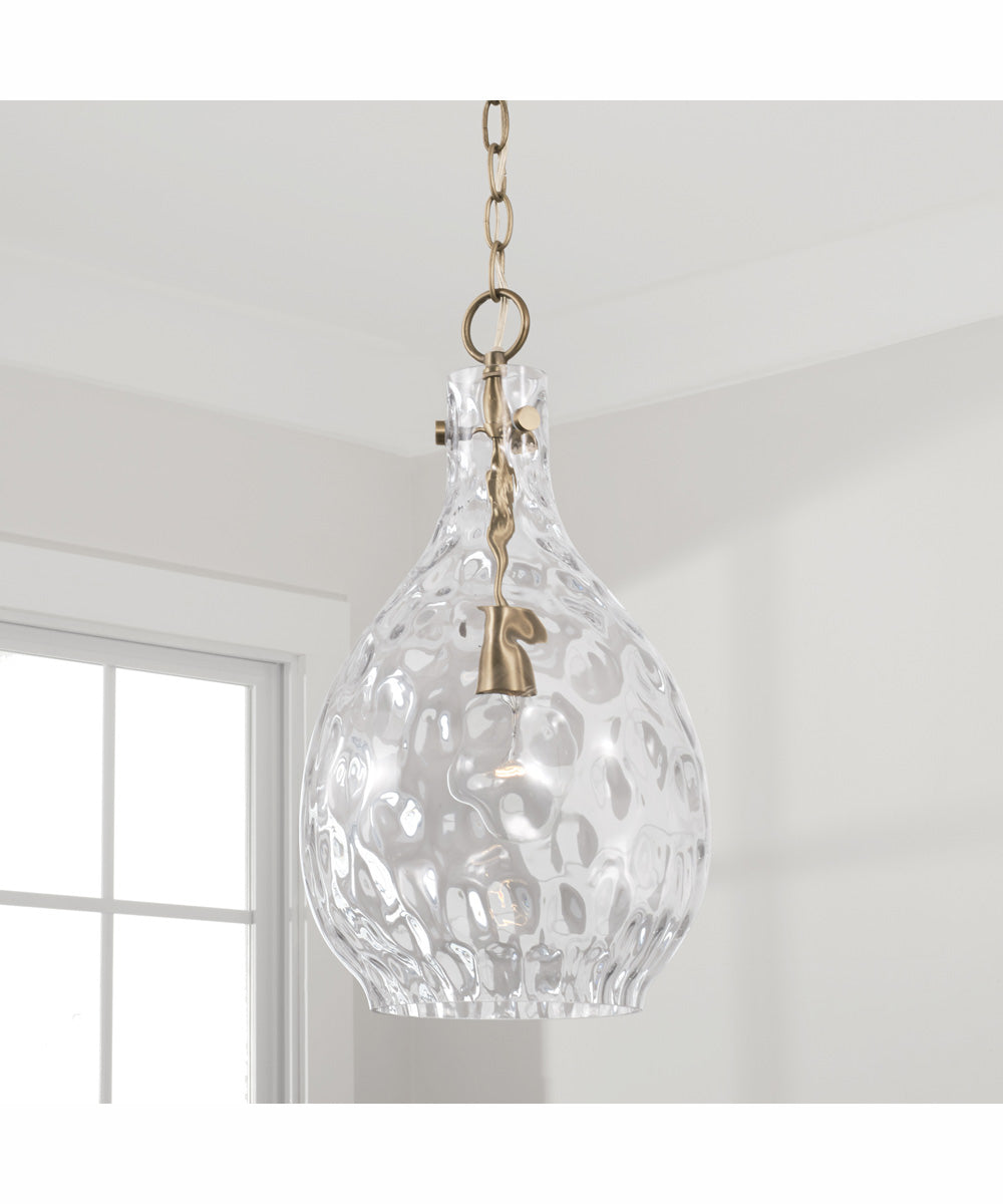 Brentwood 1-Light Pendant Aged Brass