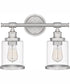 Dixie Medium 2-light Bath Light Brushed Nickel