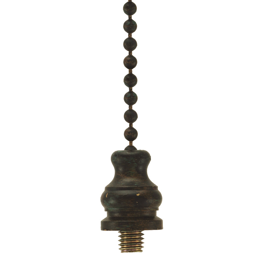 FanDapter Oiled Bronze Ceiling Fan Pull 12" Chain Length
