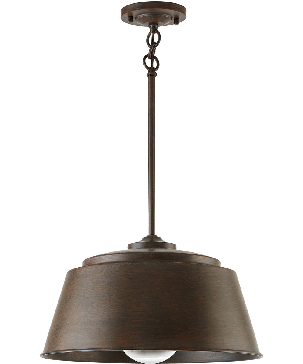 Tybee 1-Light Dual-Mount Pendant/Semi-Flush Mount In Nordic Grey