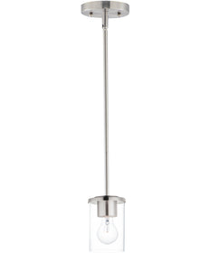 Corona 1-Light Mini Pendant Satin Nickel