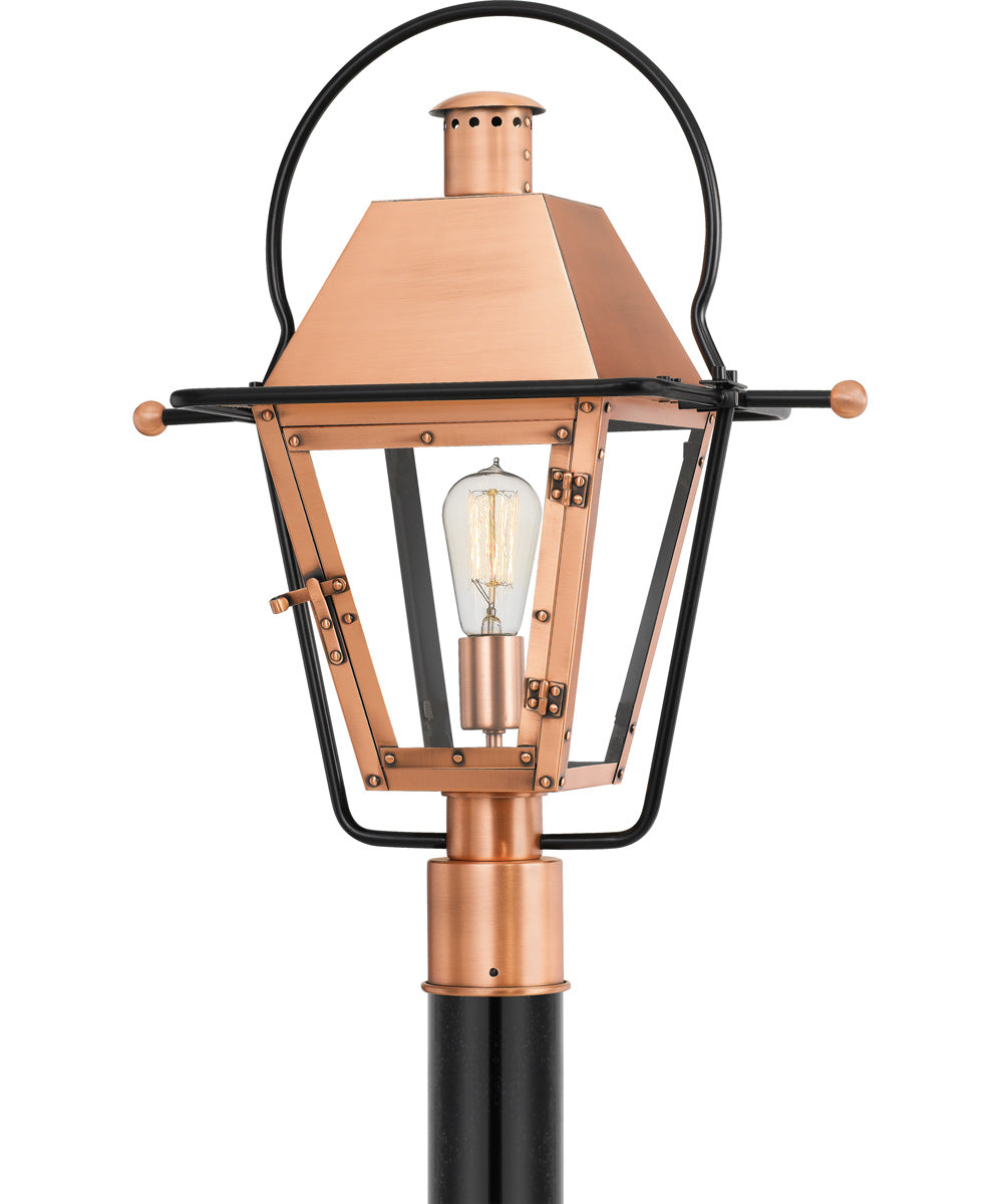 Rue De Royal Large 1-light Outdoor Post Light Aged Copper
