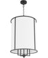 Eldorado 4-light Entry Foyer Hall Chandelier Matte Black