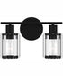 Isla Medium 2-light Bath Light Matte Black
