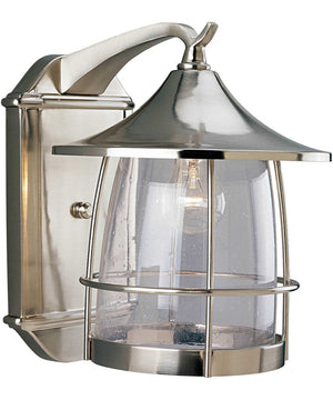 Prairie 1-Light Large Wall Lantern Brushed Nickel