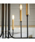 Hope 8-light Chandelier Textured Black w/ Aged Brass