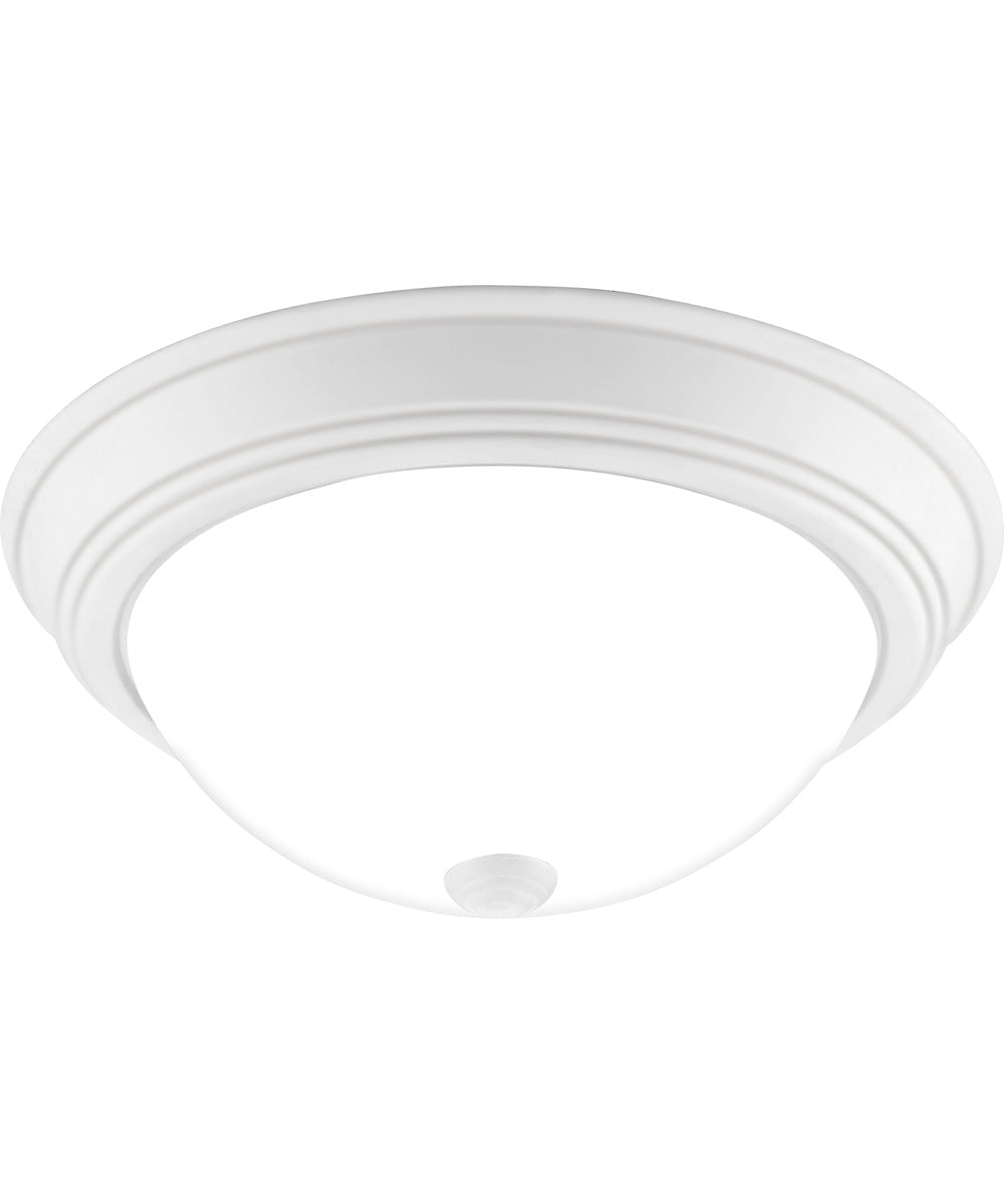 Erwin Medium 2-light Flush Mount White Lustre