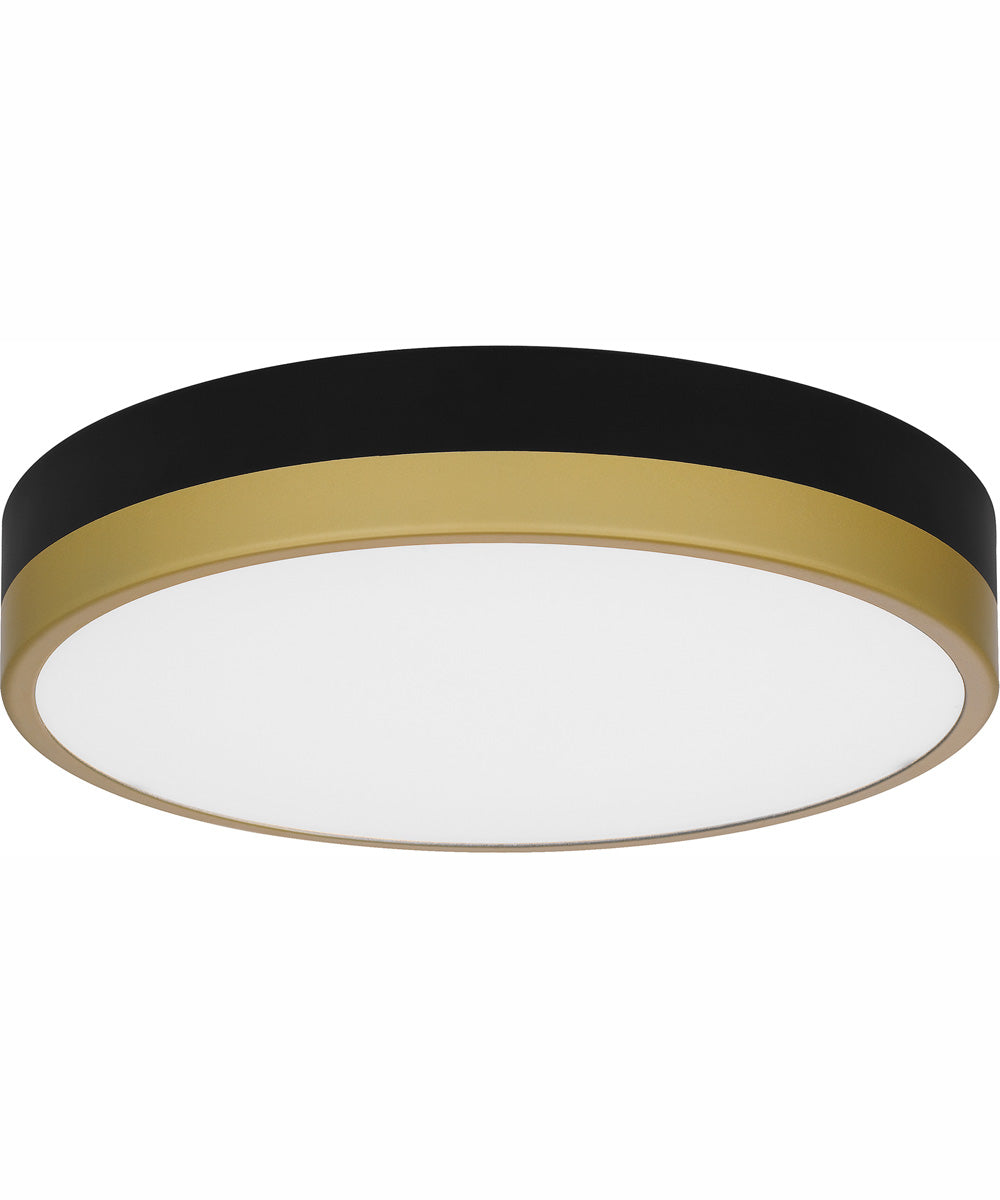 Weldin Small Flush Mount Matte Black Gold