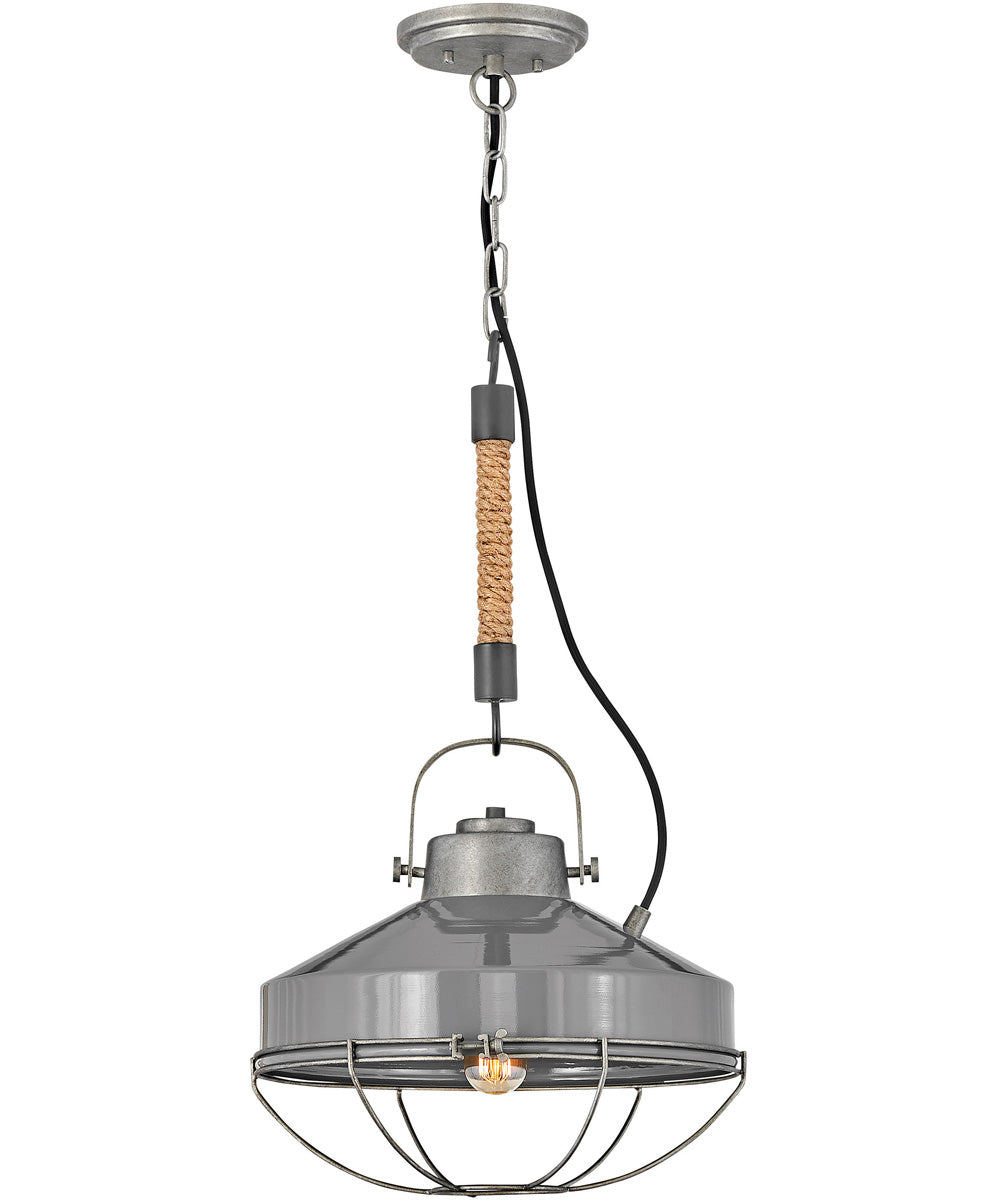 Brooklyn 1-Light Medium Pendant in Rustic Pewter