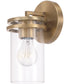 Fuller 1-Light Sconce Aged Brass