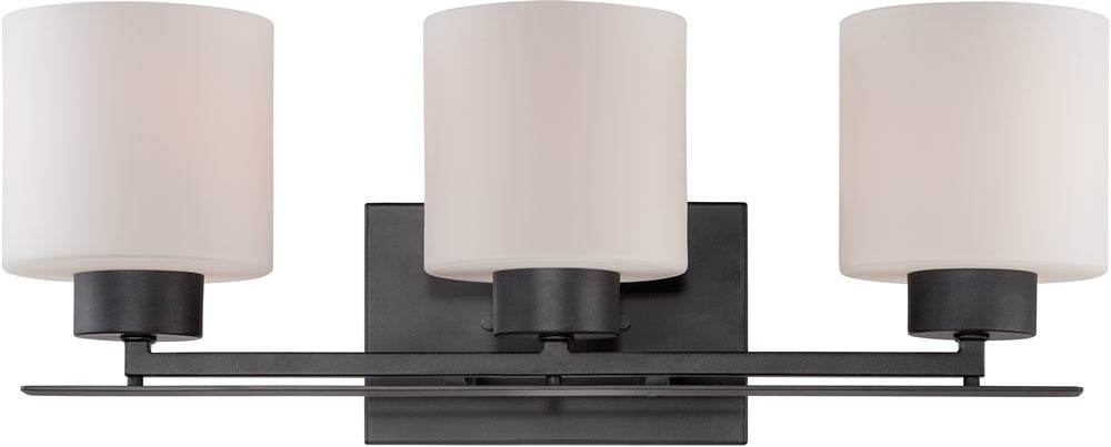 21"W Parallel 3-Light Vanity & Wall Aged Bronze