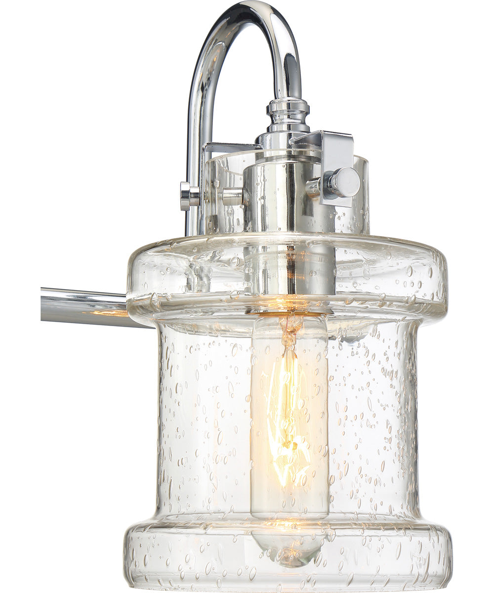 Danbury Large 3-light Bath Light Polished Chrome