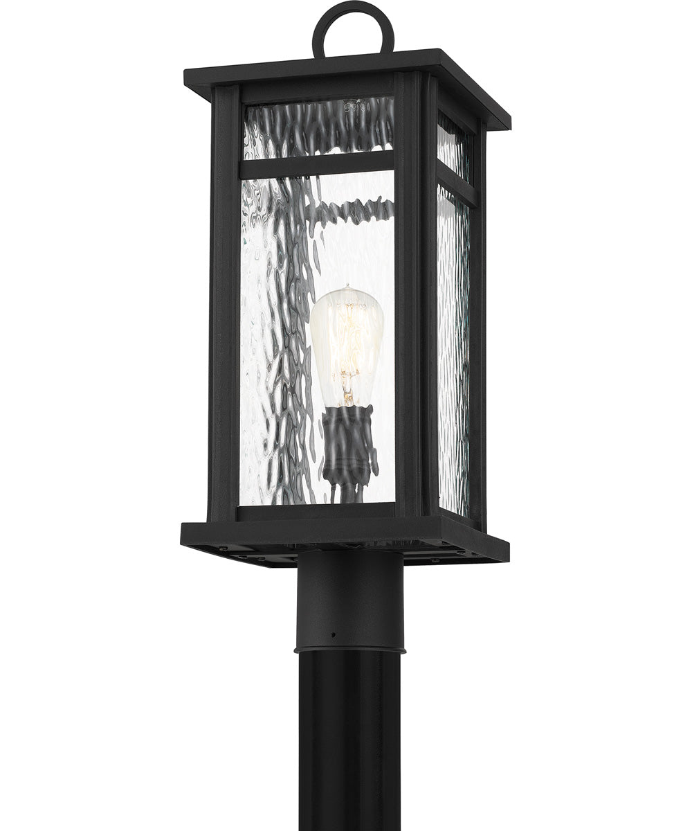 Moira Large 1-light Outdoor Post Light  Coastal Armour Steel Earth Black
