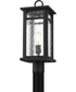 Moira Large 1-light Outdoor Post Light  Coastal Armour Steel Earth Black