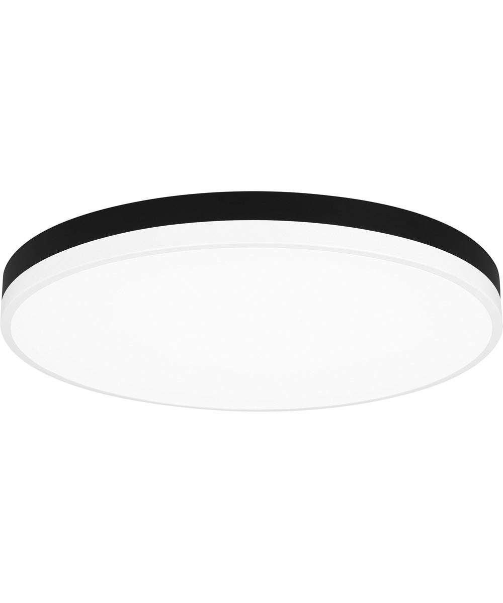 Weldin Large Flush Mount Matte Black White