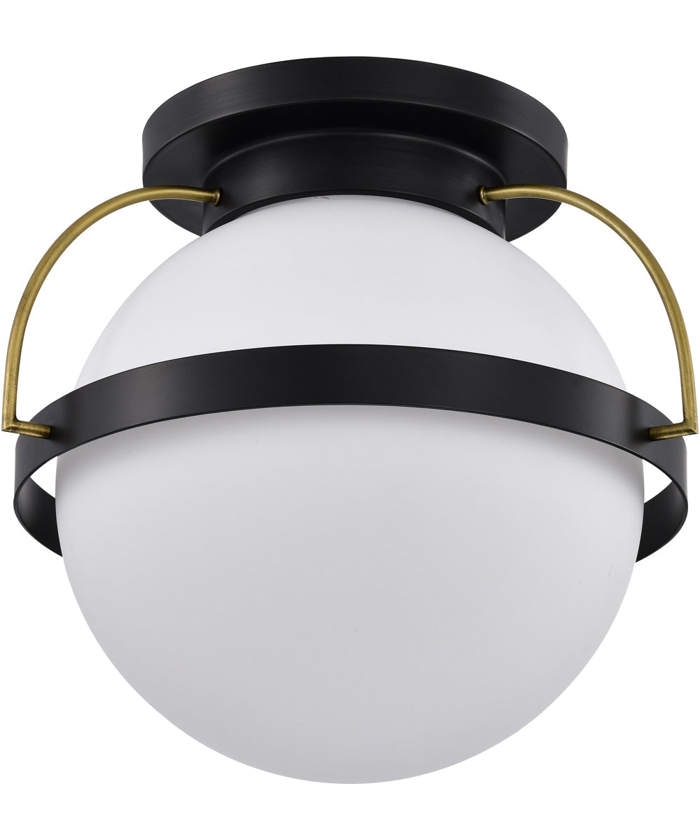 Lakeshore 1-Light Close-to-Ceiling Matte Black
