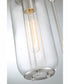 Hagen 1-Light Table Lamp Brushed Nickel/Clear Glass Shade