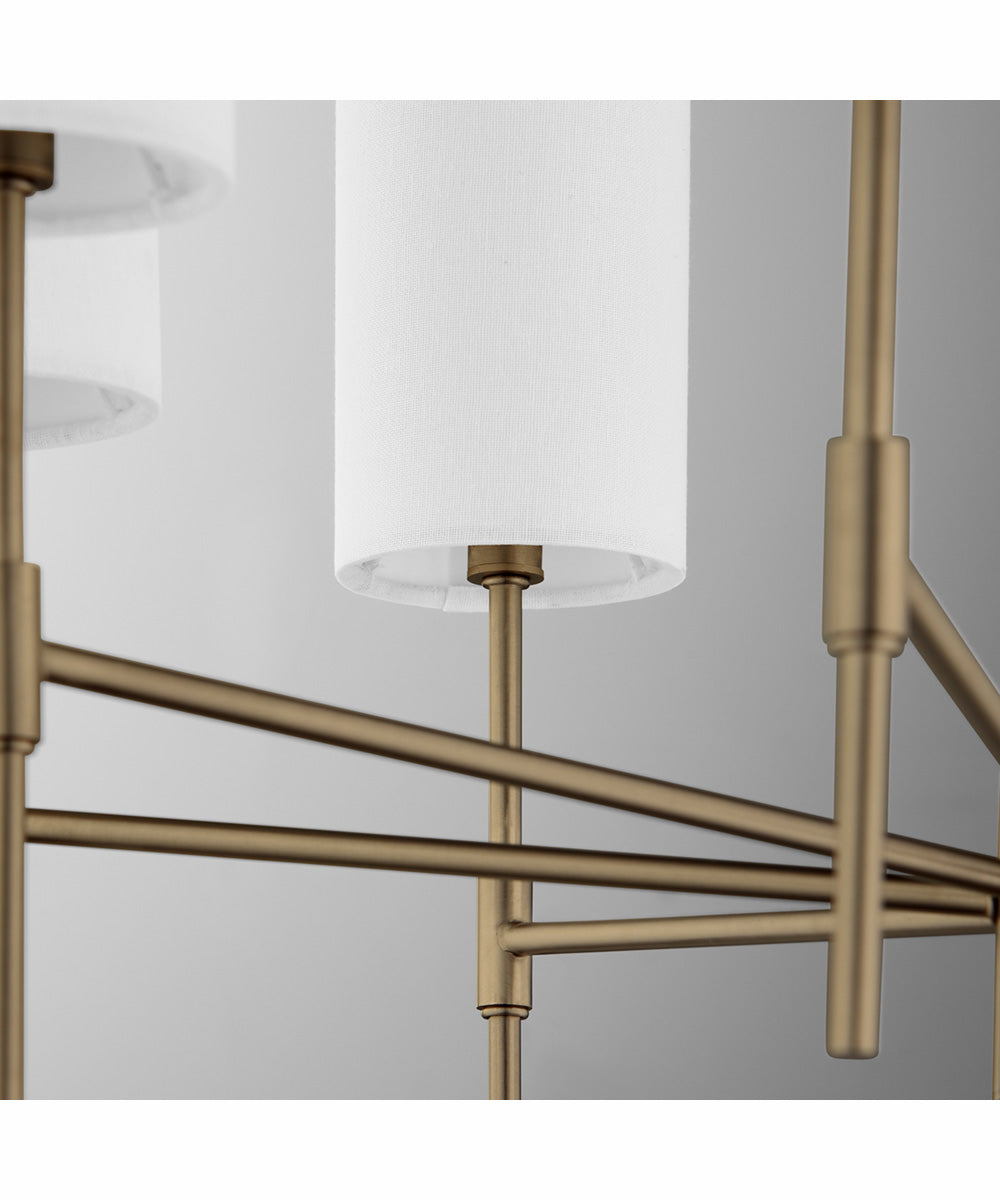 Hamilton 8-light Chandelier Dark Brass