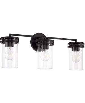 Fuller 3-Light Vanity Matte Black