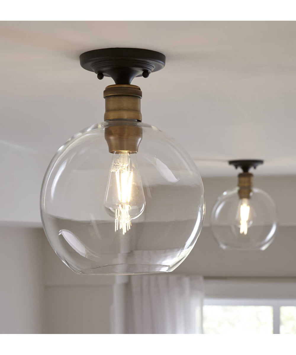 Hansford 1-Light 10" Flush Mount Antique Bronze