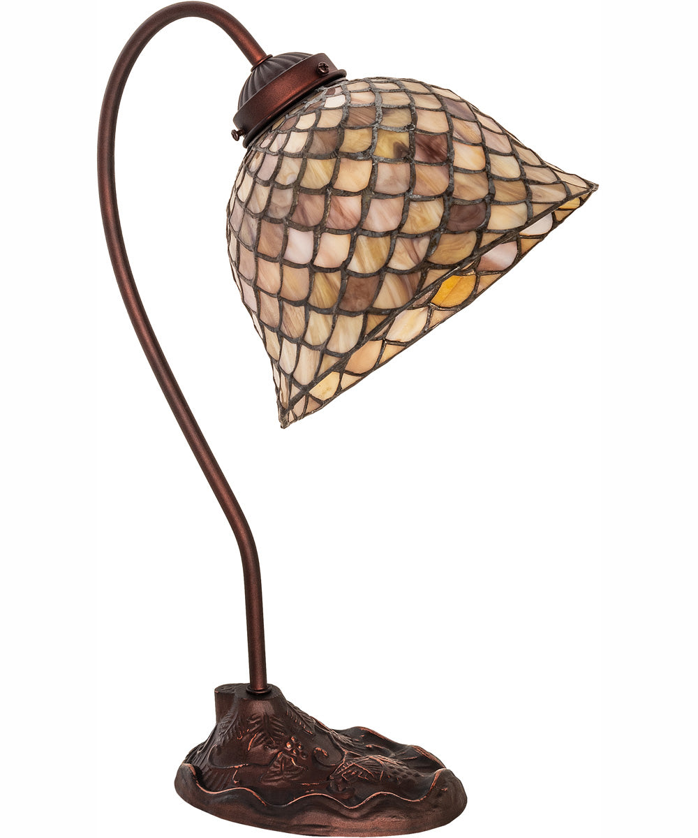 8" Wide Tiffany Fishscale Desk Lamp