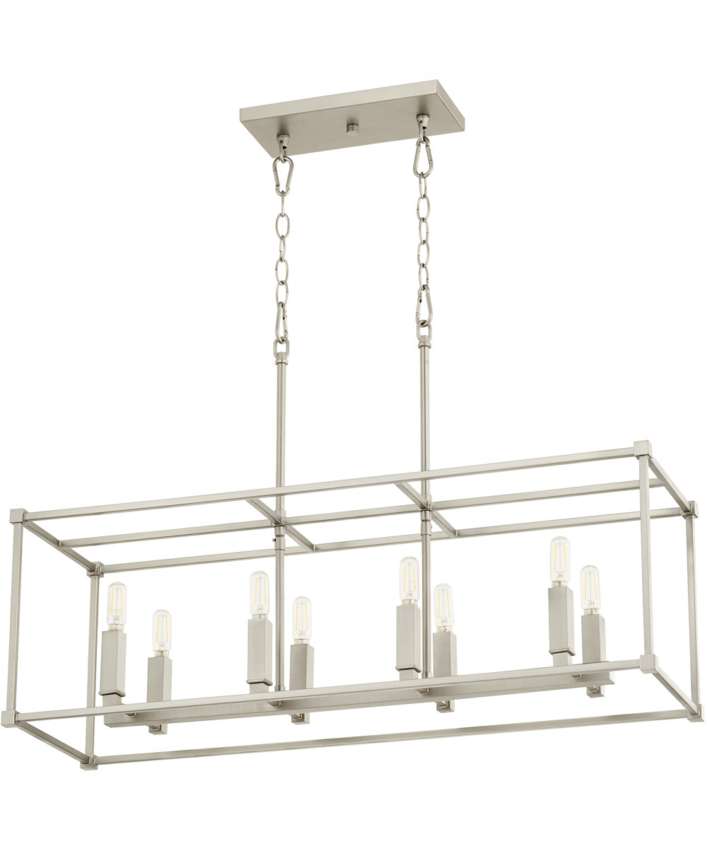 Olympus 8-light Pendant Satin Nickel