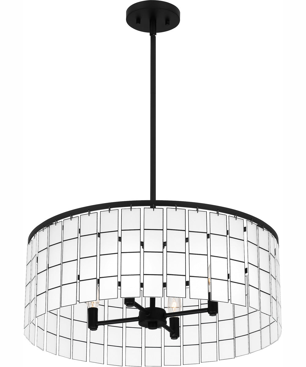 Seigler 4-light Pendant Matte Black