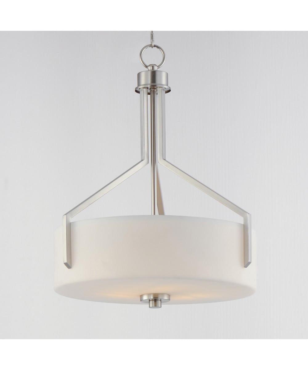 Dart 3-Light Pendant Satin Nickel