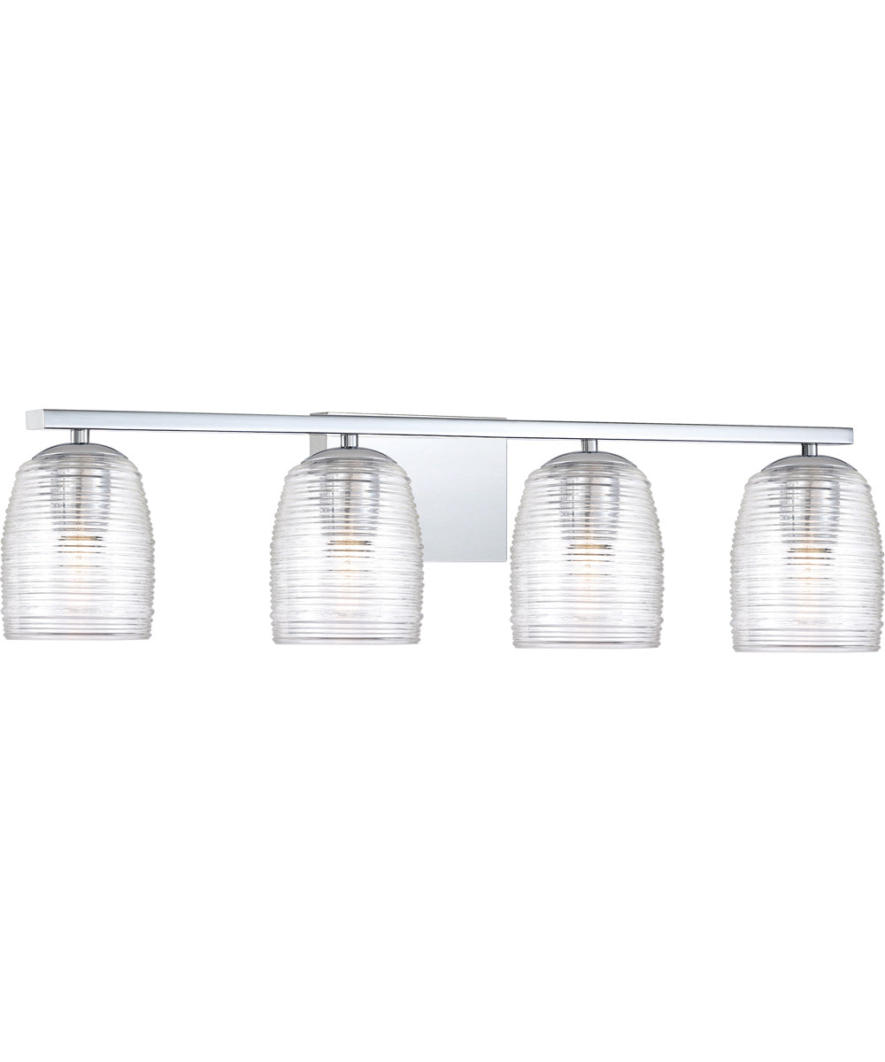 Realm Extra Large 4-light Bath Light Polished Chrome