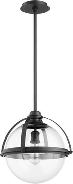 15"W 1-light Pendant Noir