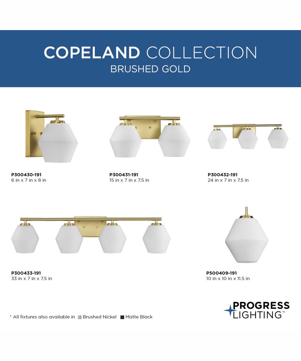 Copeland 4-Light Mid-Century Modern Vanity Light Brushed Gold