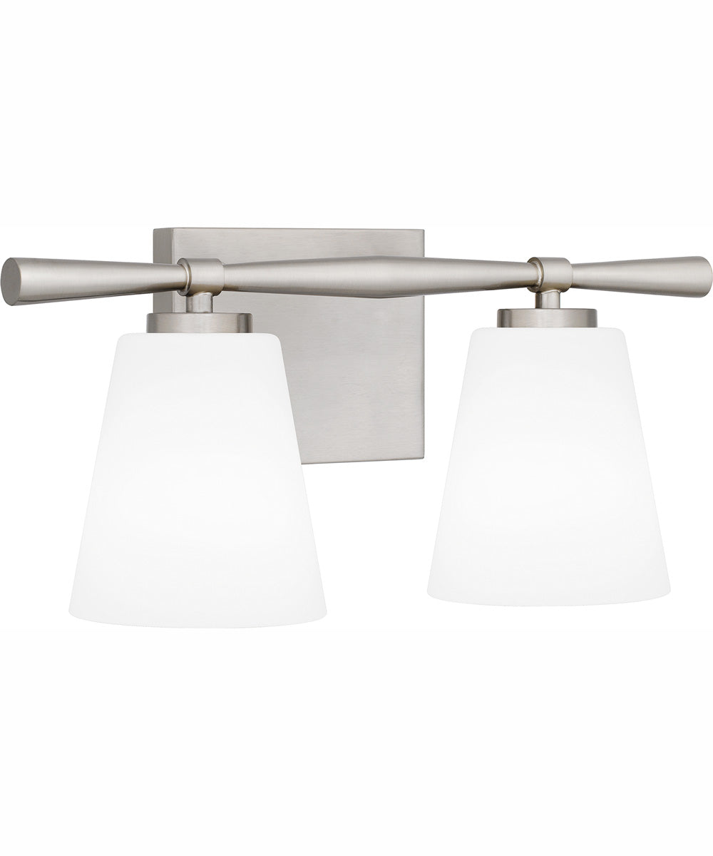 Brindley Medium 2-light Bath Light Brushed Nickel