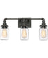Squire Large 3-light Bath Light Rustic Black
