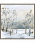 Framed Snowy Winter Trees by Katrina Pete Canvas Wall Art Print (30  W x 30  H), Sylvie Greywash Frame