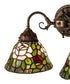 18"W Tiffany Rosebush 2 Light Wall Sconce.602