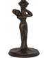 15" High White Tiffany Pond Lily Nouveau Lady Accent Lamp