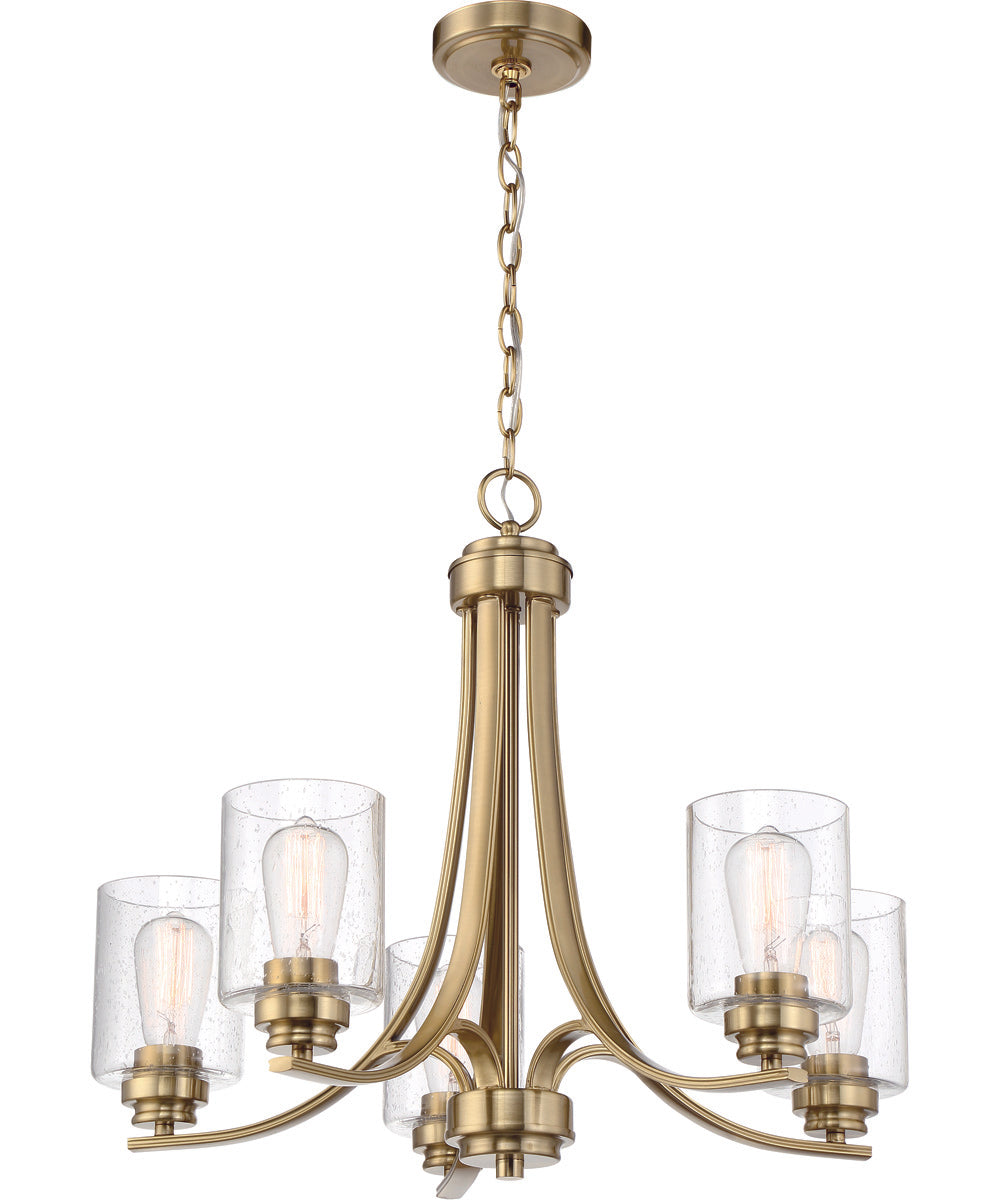 Bolden 5-Light Chandelier Satin Brass