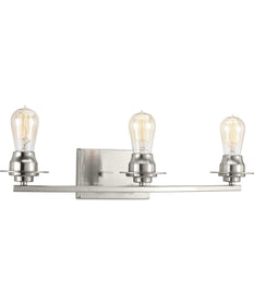 Debut 3-Light Farmhouse Bath Vanity Light Brushed Nickel
