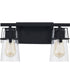 Knox Medium 2-light Bath Light Matte Black