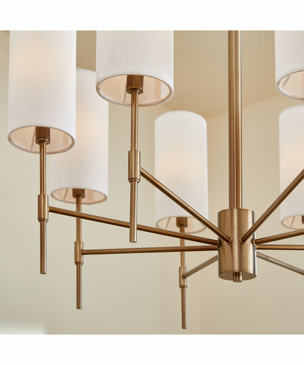 Hamilton 8-light Chandelier Dark Brass