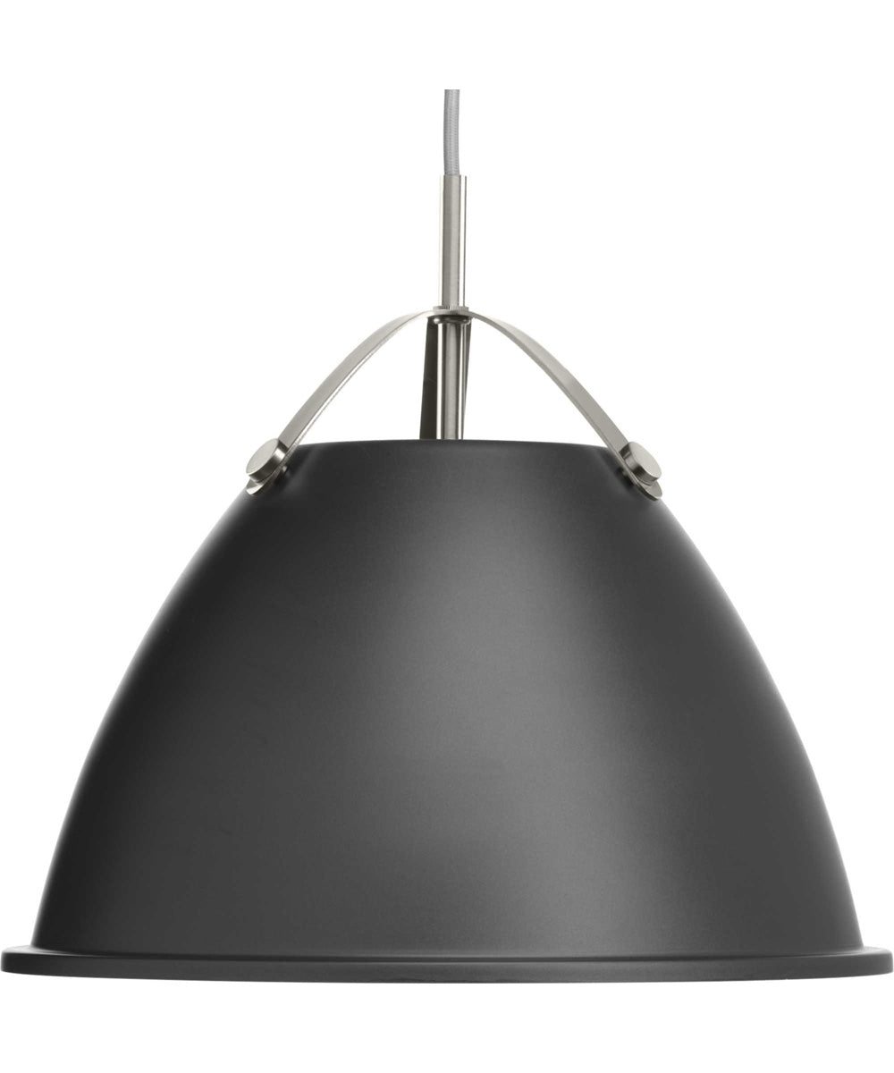 Tre 1-Light Metal Shade Coastal Pendant Light Graphite