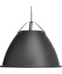 Tre 1-Light Metal Shade Coastal Pendant Light Graphite