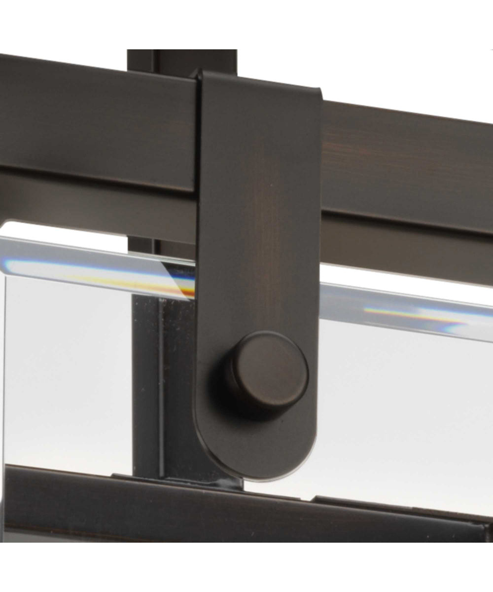 Glayse 16-3/4" Semi-Flush/Convertible Antique Bronze