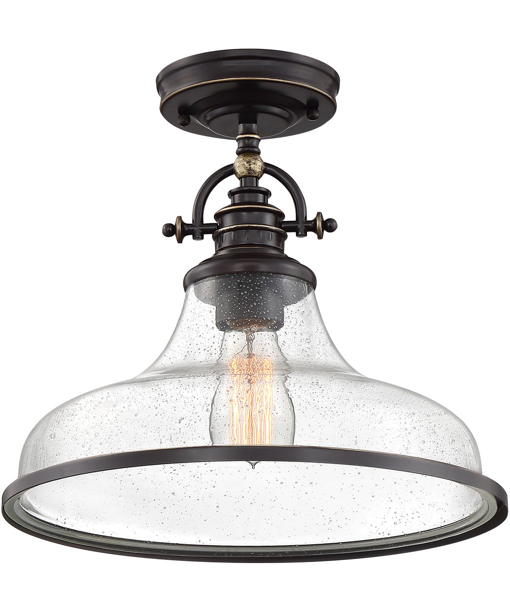 Grant 1-light Semi Flush Mount Palladian Bronze