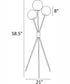 Lancy 3-Light 3-Light Floor Lamp Brushed Nickel/Smoke Glass