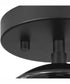 Atwell 1-Light Mid-Century Modern Semi-Flush Mount Matte Black